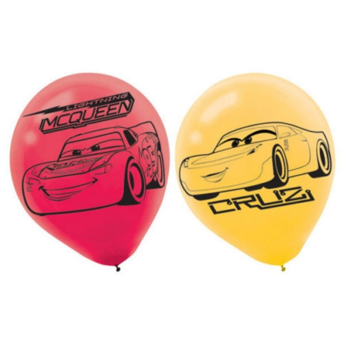 Cars 3 Latex Balloon 28cm Pk 6