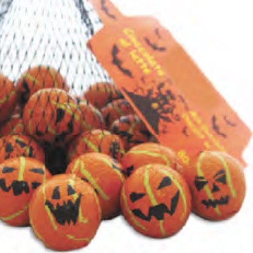 Candy Halloween Pumpkins Chocolates Mesh Bag 70g