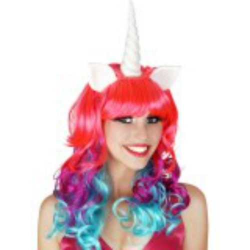Wig Unicorn Deluxe Rainbow Ea LIMITED STOCK