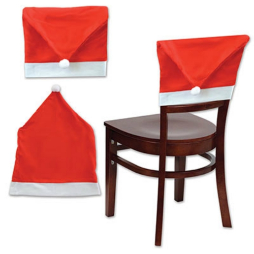 Christmas Chair Cover Deluxe Santa Hat 47.5 x 62.5cm Ea