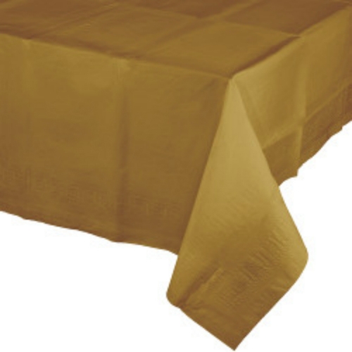 Tablecover Paper 137x274cm Gold ea CLEARANCE