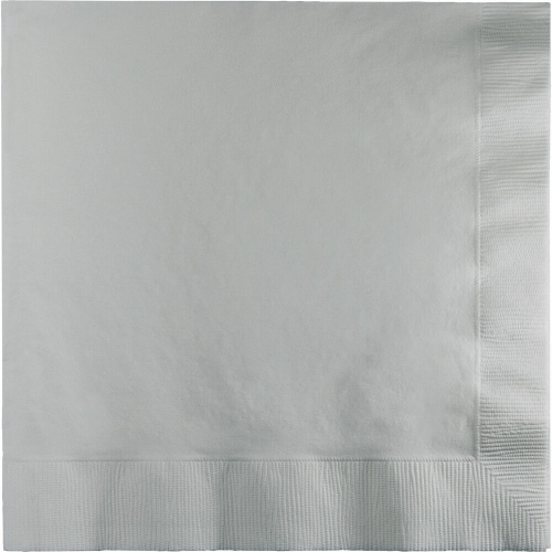 Napkin Lunch 2 Ply Silver pk 50 CLEARANCE