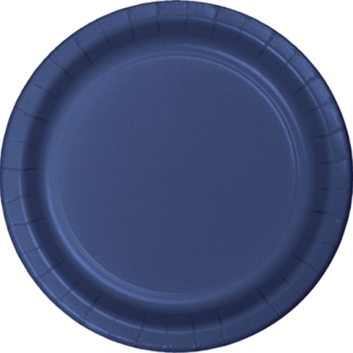Plate Paper 17cm Navy Blue pk 18 CLEARANCE