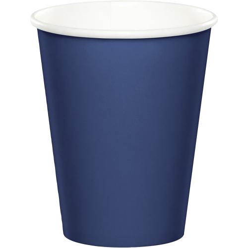 Cup Paper 9oz Navy Blue pk 24 CLEARANCE