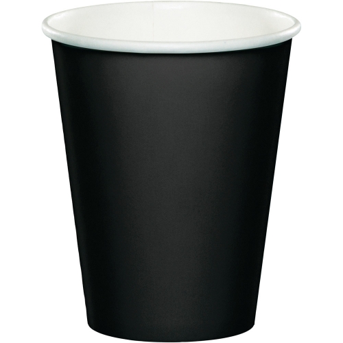Cup Paper 9oz Black pk 24 CLEARANCE