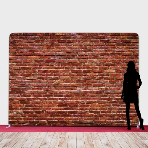 Lombard Vivid Backdrop Bricks 2.28m x 2.92m Hire