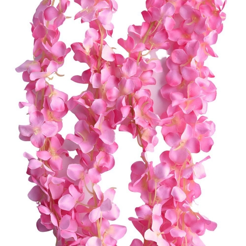 Frangipani Garland with Pink Flowers 2m Ea