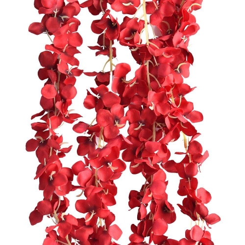 Frangipani Garland with Red Flowers 2m Ea