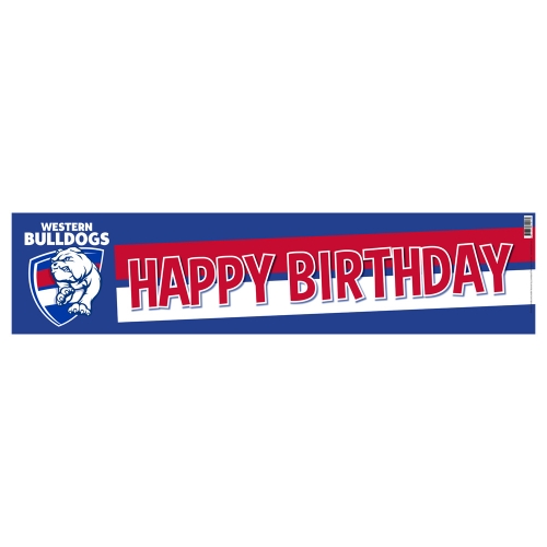 Western Bulldogs Happy Birthday Banner Ea