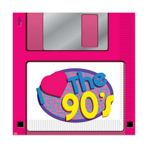 90's Napkin Floppy Disc Lunch Pk 16