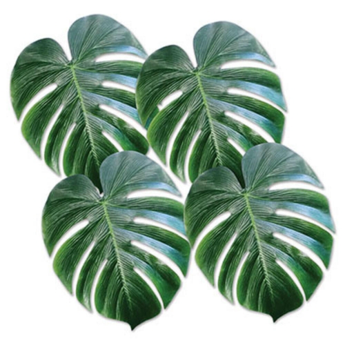 Tropical Palm Leaves Fabric 33cm Pk 4