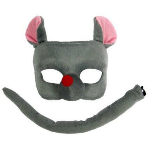 Animal Mask and Tail Set Mouse Deluxe Ea