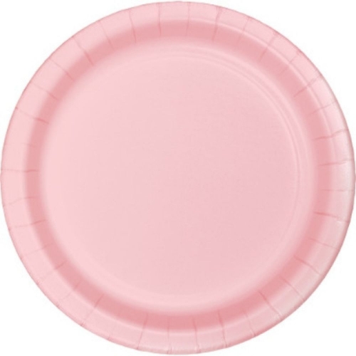 Plate Paper 17cm Pastel Pink pk 18 CLEARANCE