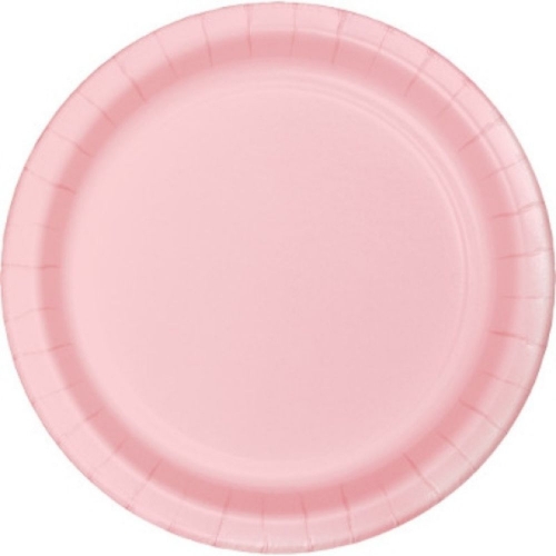 Plate Paper 22cm Pastel Pink pk 18 CLEARANCE