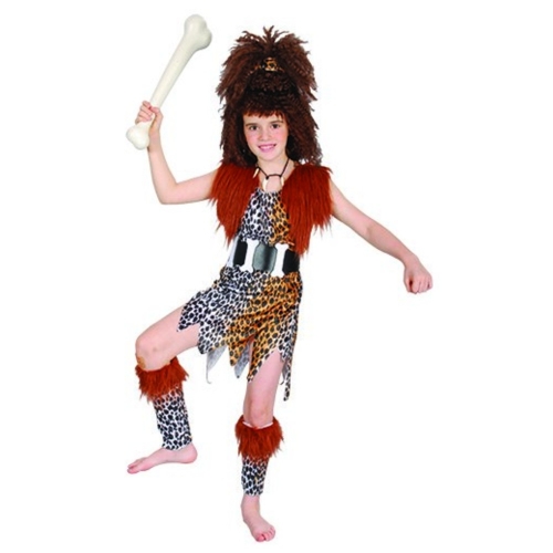 Costume Cave Girl Child Large Ea