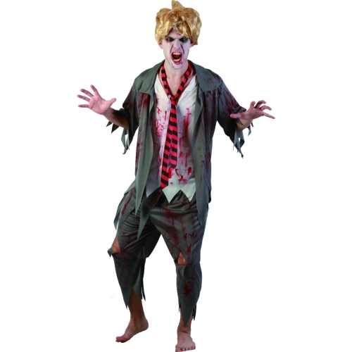 Costume Zombie School Boy Adult Medium Ea