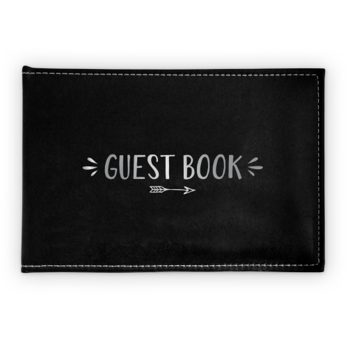 Guest Book Black & Silver Ea