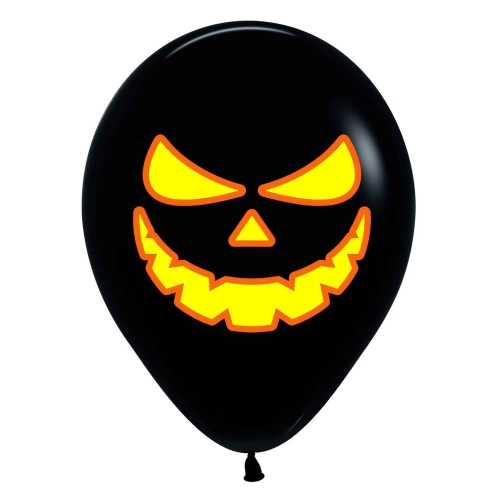 Balloon Latex 28cm Halloween Pumpkin pk 12