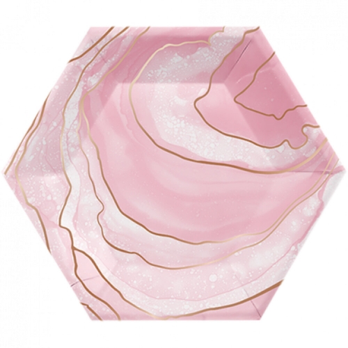 Rose All Day Marble Lunch Plate 20cm Pk 8