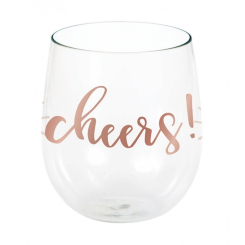 Rose All Day Cheers Wine Glass 435ml Ea