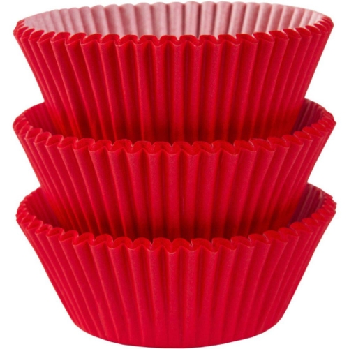 Baking Cups Red 50x35mm Pk 75
