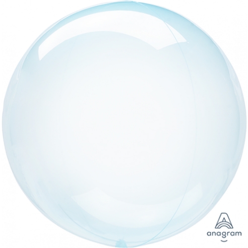Balloon PVC Crystal Clearz Blue 45cm-56cm Ea
