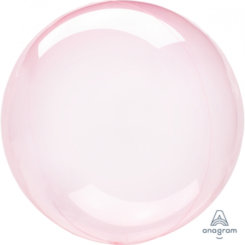 Balloon PVC Crystal Clearz Dark Pink 45cm-56cm Ea