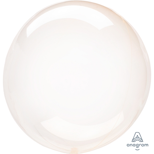 Balloon PVC Crystal Clearz Orange 45cm-56cm Ea