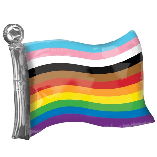 Balloon Foil SuperShape LGBTQ Rainbow Flag Ea
