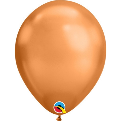 Balloon Latex 28cm Premium Chrome Copper pk 25