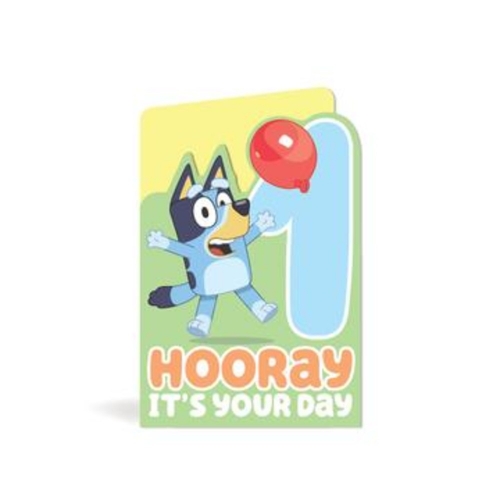 Bluey 1st Birthday Card Ea CLEARANCE