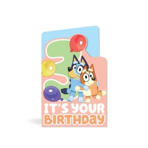 Bluey 3rd Birthday Card Ea CLEARANCE