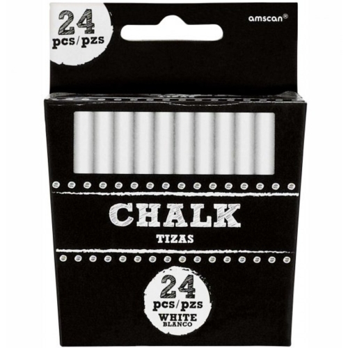 Chalk Sticks White Pk 24
