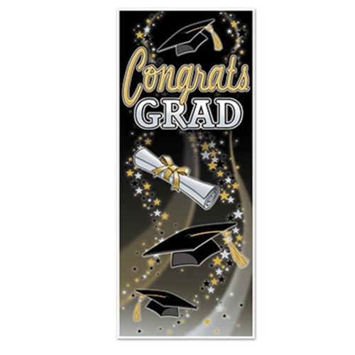 Graduate Congrats Door Banner 75cm x 1.8m Ea