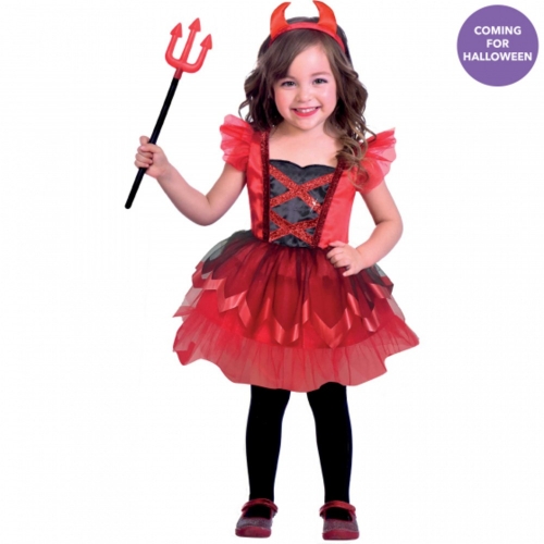 Costume Little Devil Girl Toddler Small Ea
