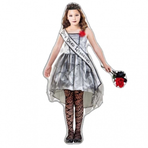 Costume Gothic Beauty Queen Child Large Ea LIMITED STOCK