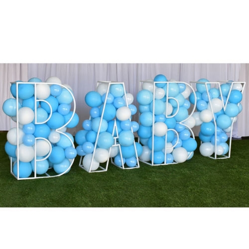 Frame Letters BABY Balloon Fill - Frame Not Included HIRE Ea