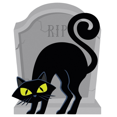Halloween Black Cat Mobile 45cm