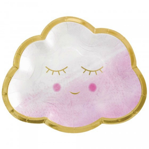 Oh Baby Pink Plate 16cm Pk 8