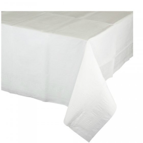 Tablecover Paper 137x274cm White ea CLEARANCE