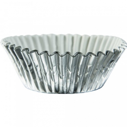 Baking Cups Metallic Silver Pk 24