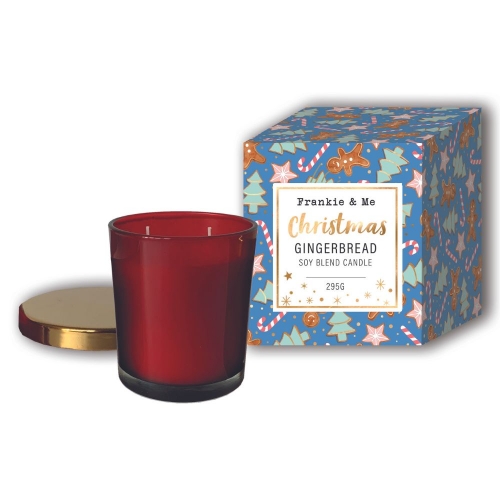 Christmas Candle Scented Red 295g Ea