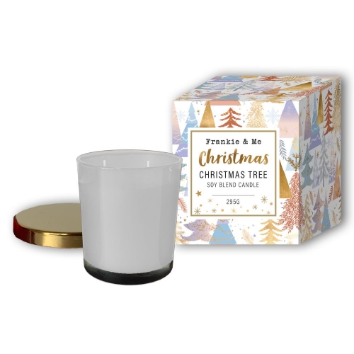 Christmas Candle Scented Pink 295g Ea