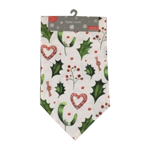 Christmas Table Runner Holly Designs 1.5m x 32cm Ea LIMITED STOCK