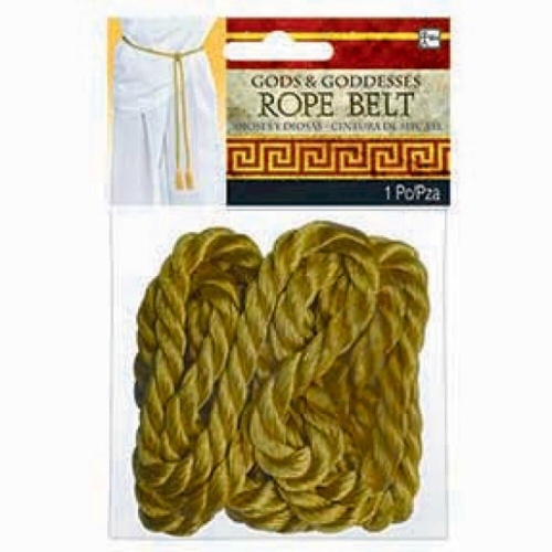 Belt Rope Gold Adult Ea