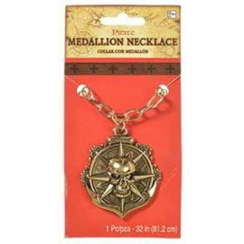 Necklace Pirate Medallion 81.2cm
