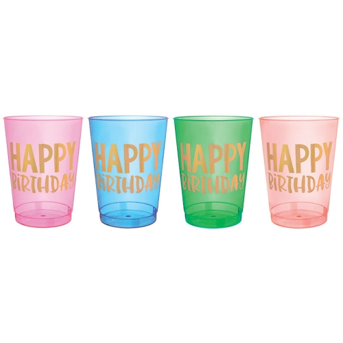 Happy Dots Happy Birthday Cups 295ml Pk 20