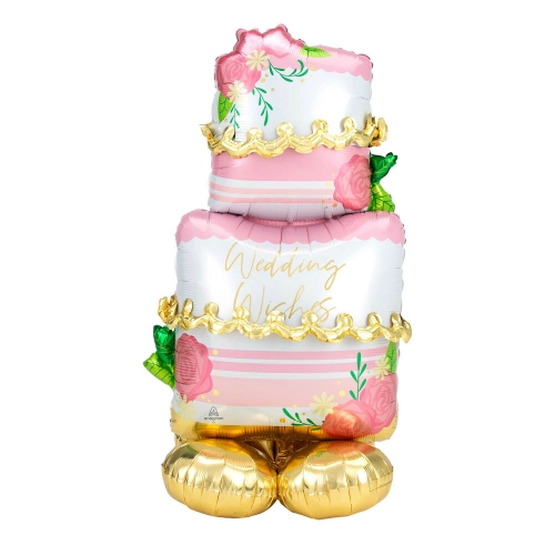 Balloon Foil AirLoonz Wedding Cake 1.3m Ea