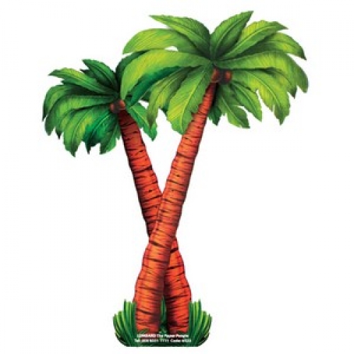 Cut Out Palm Tree Large 80cm Ea