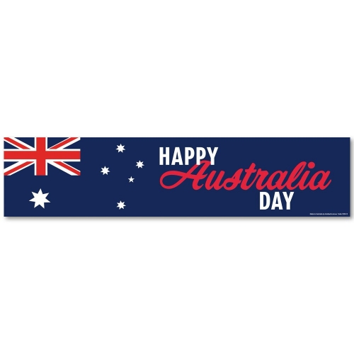 Australia Day Banner 841mm x 195mm Ea LIMITED STOCK